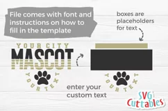 Paw Print Sports SVG | Sports Template 009 Product Image 2