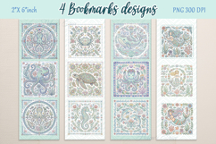 Pastel sea life Printable bookmark BUNDLE | Book craft png Product Image 12