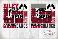 Winter Guard SVG | Winter Guard Subway Art | Shirt Design Product Image 1