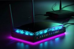 Futuristic wireless router with led illumination Product Image 1