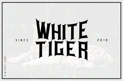 Web Font White tiger Product Image 1