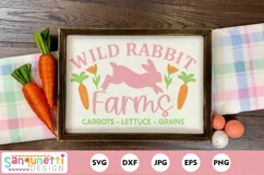 Wild Rabbit Farms | Spring Farmhouse sign svg Product Image 1