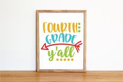Fourth Grade y&#039;all SVG Cut File - Back to School SVG DXF EPS Product Image 4
