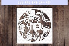 Under The Sea Papercut Template, Cute Sea Creature SVG, PDF Product Image 1