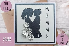 3D Mummy card| Paper cutting | Mother’s Day card SVG Product Image 4