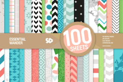 Essential Wander digital paper pack. 100 papers. Product Image 1