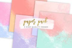 ombre watercolor digital paper, Pastel Ombre digital paper, Watercolour Ombre Digital Papers, Wedding invitation clipart,  Watercolor logo  Product Image 1