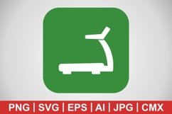 Vector Treadmill Icon Product Image 1