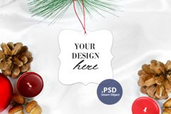 Christmas Prague Ornament PSD Mockup, Sublimation Mockup PNG Product Image 1
