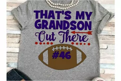 Football SVG DXF JPEG Silhouette Cameo Cricut Grandma svg Product Image 1