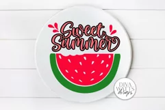 Sweet Summer SVG | Watermelon Sign | Farmhouse Sign | DXF an Product Image 1