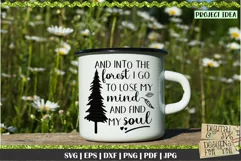 And into the forest I go | Camping shirt svg | Outdoors svg Product Image 3