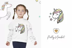 Unicorn svg, Unicorn face svg, Unicorn clipart Product Image 2
