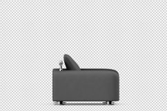 Isometric Arm Chair 3D isolated render Product Image 1