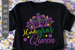 Mardi Gras Couples Shirts Svg. Mardi Gras King And Queen Svg Product Image 3