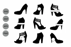 High Heel Svg, High heel monogram Svg, High heels, Shoes Svg Product Image 2