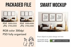 Wooden Frame Smart Mockup PSD &amp; JPG Template Graphic Product Image 2