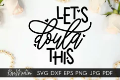 Let's Doula This SVG Doula SVG Doula pun SVG Midwife Product Image 1