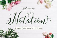 Web Font Notation Vector Flowers Product Image 1