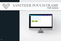 Diy Canva Frame Hand Sanitizer Pouch Keychain Sublimation Product Image 2
