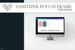 Diy Canva Frame Hand Sanitizer Pouch Keychain Sublimation Product Image 1