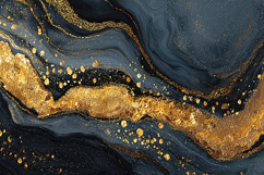 Black Marble Texture with Gold Glitter Product Image 1