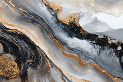 Luxury Black Grey Marble with Gold Glitte Product Image 1