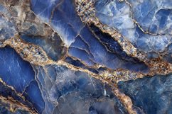 Luxury Blue Marble with Gold Veins Product Image 1