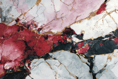 Luxury Red Pink Marble with Gold Veins Product Image 1