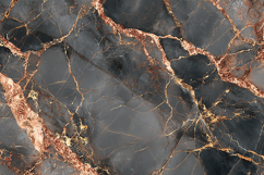 Luxury Dark Grey Marble with Rose Gold Veins Product Image 1