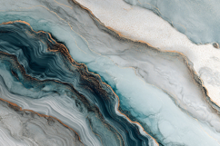 Luxury Teal Grey Agate Marble with Gold Veins Product Image 1