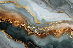 Luxury Grey Agate Marble with Gold Glitter Product Image 1