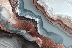 Luxury Grey Agate Marble with Rose Gold Product Image 1