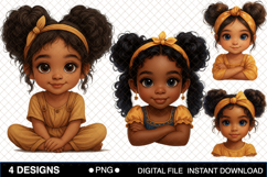 Little Girl Juneteenth Clipart,Black Girl Magic Juneteenth P Product Image 1