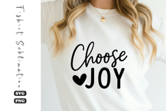 Choose Joy Inspirational Quote T-Shirt Design Product Image 1