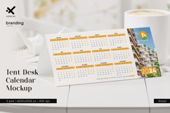 Tent Desk Calendar Mockup Product Image 1