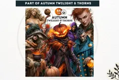 Fantasy Autumn Clipart PNG Twilight Thorns sublimation Product Image 2