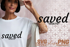 4x Christian Quotes Rejoice Saved SVG Cut Files PNG DIY Tees Product Image 2