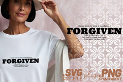 4x Religious Quotes Forgiven SVG Cut Files Praise Jesus Art Product Image 2