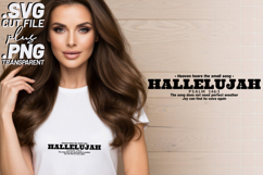 4x Christian Quotes Hallelujah Trust SVG Cut Files Jesus Product Image 2