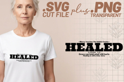 4x Religious Quotes Healed SVG Cut Files Praise Pray Faith Product Image 2