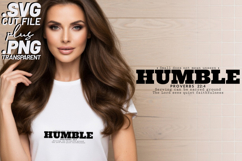 4x Inspirational Quotes Humble Joy SVG Cut Files Light Product Image 2