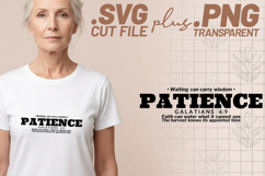 4x Inspirational Quotes Patience Joy SVG Cut Files Grace Go Product Image 2
