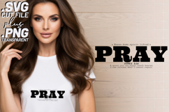 4x Christian Quotes Pray Grace SVG Cut Files Butterfly Hope Product Image 2