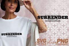 4x Christian Quotes Surrender Peace SVG Cut Files DIY Craft Product Image 2
