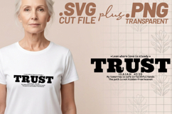 4x Inspirational Quotes Trust Hope SVG Cut Files Work Boots Product Image 2