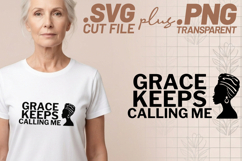 4x Religious Quotes Grace Joyful SVG Cut Files Blessed Art Product Image 2