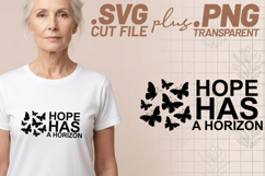 4x Christian Quotes Hope Has Horizon SVG Cut Files Revive Product Image 2