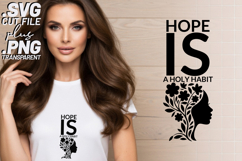 4x Religious Quotes Hope Holy SVG Cut Files Peace Amen Tees Product Image 2