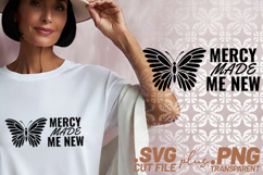 4x Religious Quotes Mercy Joyful SVG Cut Files Blessed Peace Product Image 5